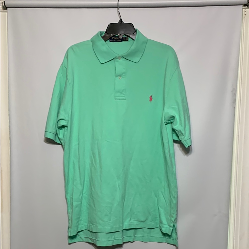 Polo by Ralph Lauren Green Polo Shirt with Embroidered Logo
